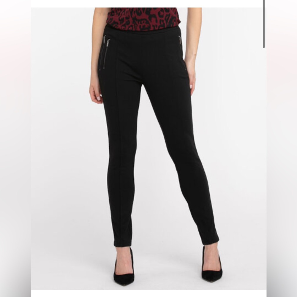 Cleo Recycled Ponte Zipper Legging, small